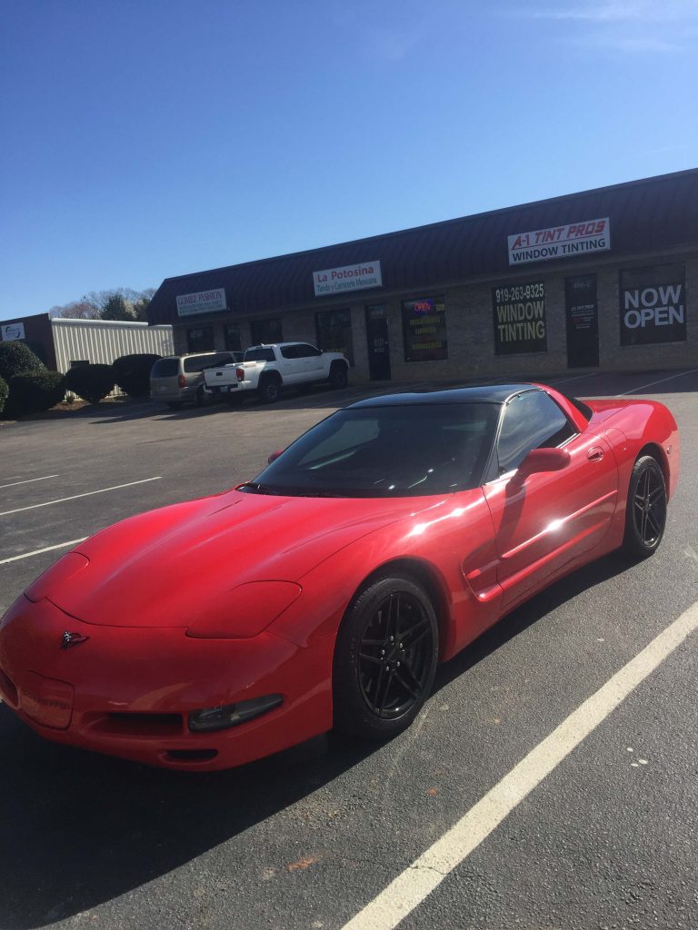 Corvette tinted window